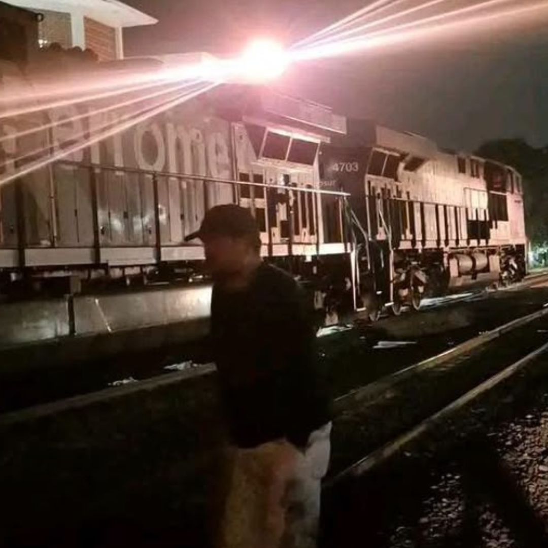 Hombre Termina Lesionado por el Tren en Ciudad Mendoza, Veracruz